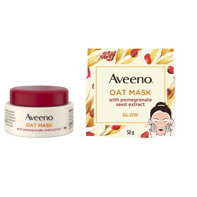 Aveeno Oat Mask Glow Pomergrante Seed Extract 50 g