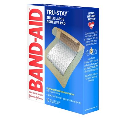 Band-Aid Large Adhesive Pads x10