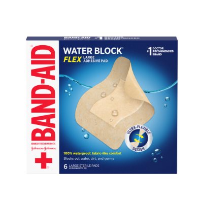 Band-Aid Water Block Pad x6 (Large)