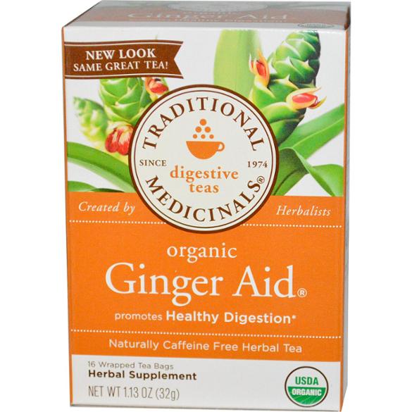 Traditional Medicinals Herbal Tea Ginger Aid 32 g x16