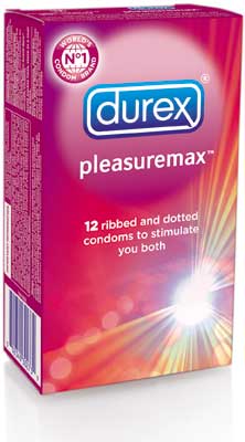 Durex PleasureMax Ribbed & Dotted 12 Condoms