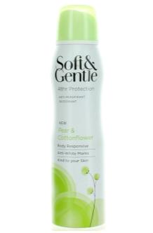 Soft & Gentle Anti-Perspirant Spray Pear & Cotton Flower 150 ml