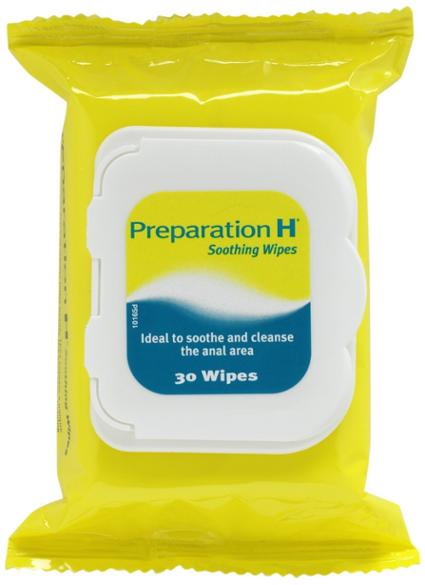 Preparation H Soothing Wipes x30