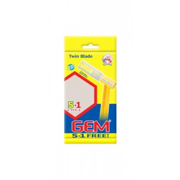 Gem Twin Blade Shaving Stick x6