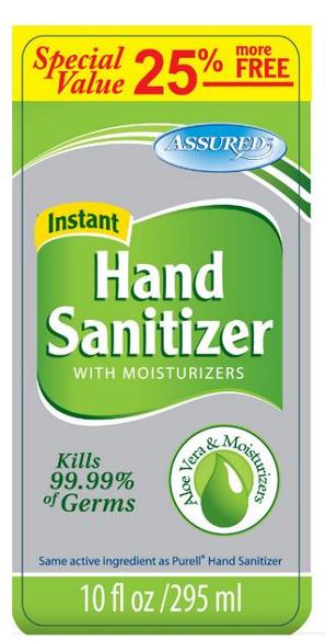 Assured Hand Sanitiser Aloe Vera 295 ml