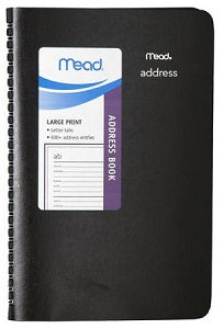 Mead Large Print Address Book