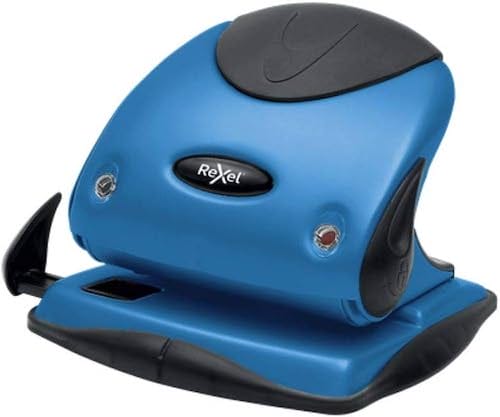 Rexel P225 Premium 2 Hole 25 Sheet Punch - Blue/Black