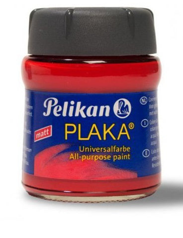 Pelikan Plaka Standard Shades Paint 50 ml - Signal Red