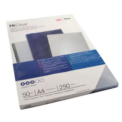 GBC PVC Binding Cover 250 Micron A4 - Clear