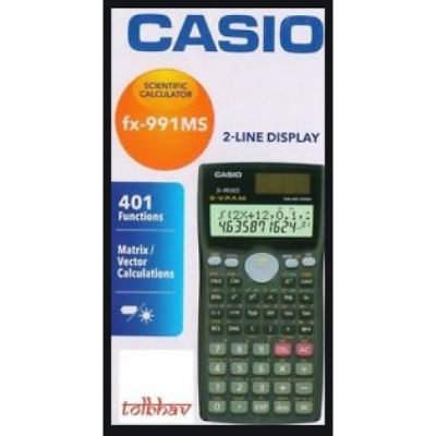 Casio 2-Line Display Scientific Calculator Manual - 401 Functions