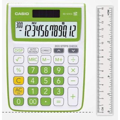 Casio Check & Correct Calculator - 300 Steps - Green