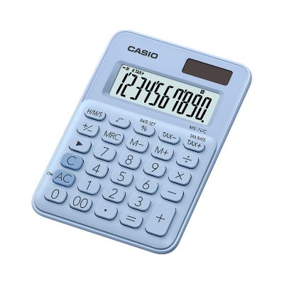 Casio Solar/Battery Calculator - 10 Digits - Light Blue