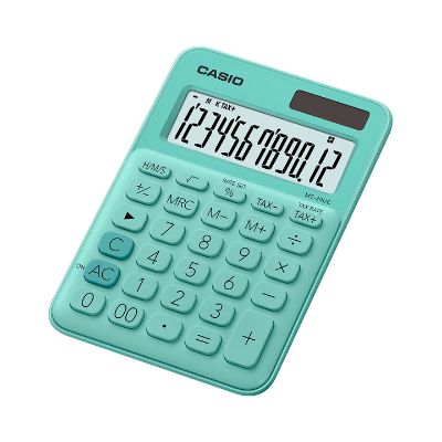 Casio Solar/Battery Calculator - 10 Digits - Light Green