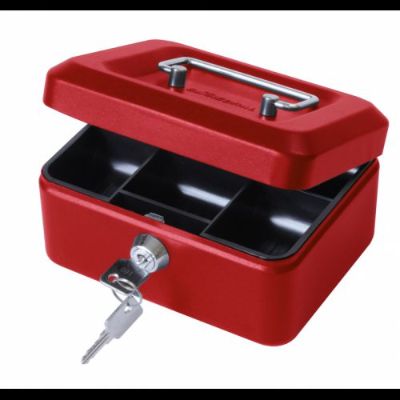 Helix 8 Inch/20 cm Cash Safe - Red