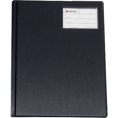 Polypropylene Display Book A4 - 40 Pockets With Front Pocket - Black