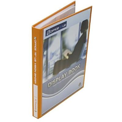 Polypropylene Display Book A4 - 40 Pockets With Front Pocket - Papaya