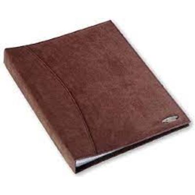 Rexel Soft Touch Display Book Suede 24 Pockets - Chocolate