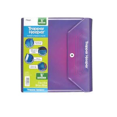 Mead Trapper Keeper Binder 1.5 Inches + 2 Storage Pockets