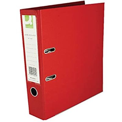 Polypropylene Galaxy Lever Arch File Foolscap 3 Inches - Red