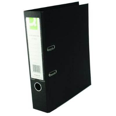 Polypropylene Lever Arch File Multi-Creasing Foolscap 3 Inches - Black