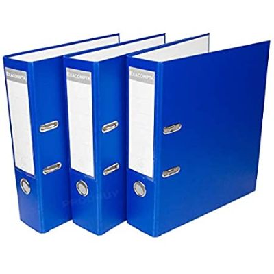 Polypropylene Lever Arch File Multi-Creasing Foolscap 3 Inches - Blue