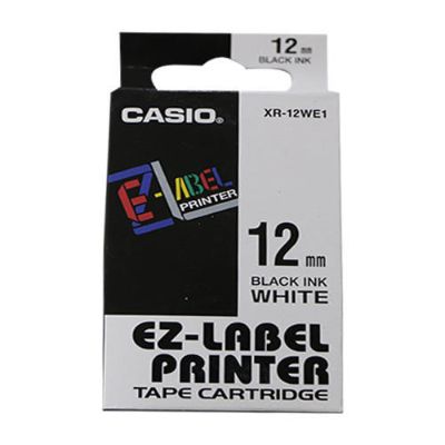 Casio EZ Label Printer Tape Cartridge - Black