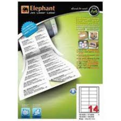 Elephant Label Lab Sticker A2 8 x 20 mm