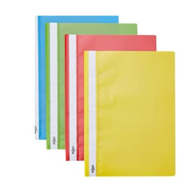 Rexel Report File - White, Blue, Green, Red & Yellow