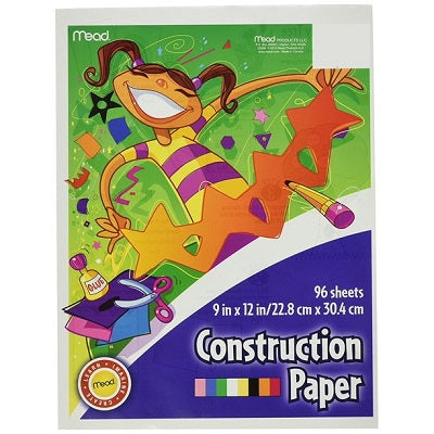 Mead Academie Junior Construction Paper - 96 Sheets