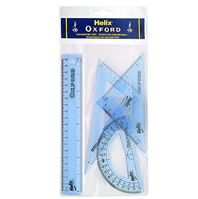 Helix Oxford 8 Inch/20 cm Geometry Plastic Set