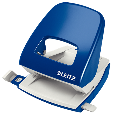 Leitz Hole Metal Punch 30 Sheets - Ice Blue