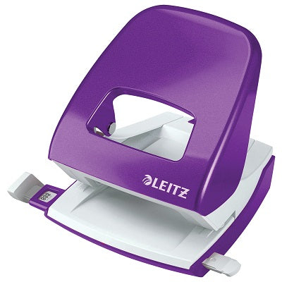 Leitz Hole Metal Punch 30 Sheets - Purple