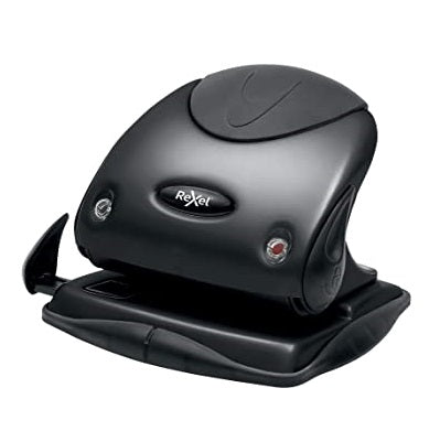 Rexel P225 Premium 2 Hole 25 Sheet Punch - Black/Black