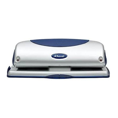 Rexel P425 Premium 4 Hole 25 Sheet Punch - Silver/Blue