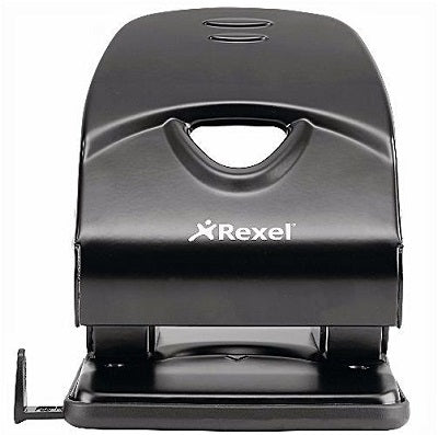 Rexel V240 Value 2 Hole 40 Sheet Punch - Black