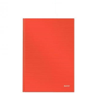 Leitz Notebook Solid Hard Cover A4 Ruled - Red