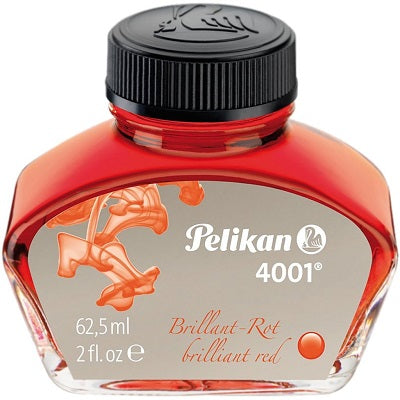 Pelikan Fountain Pen Ink Bottle 62.5 ml - Brilliant Red