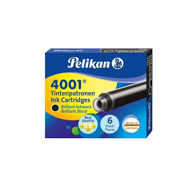 Pelikan Standard Ink Cartridge TP/6 - Brilliant Black