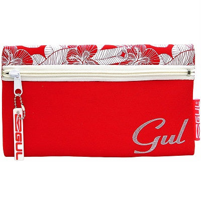 Helix Gul Pencil Case 9 x 5 Inches - Red Floral