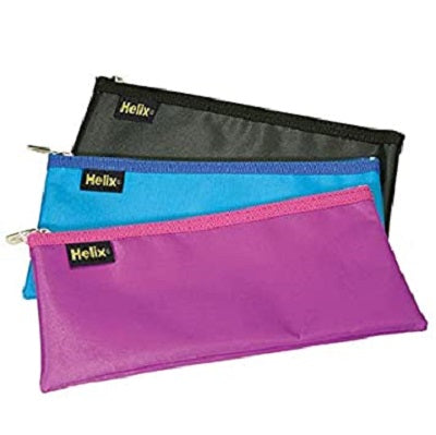 Helix Nylon Pencil Case 13 x 5 Inches