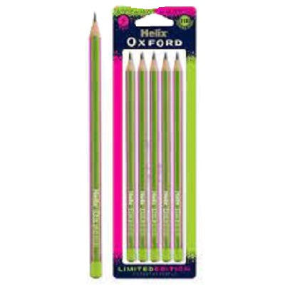 Helix Oxford Clash Pencils - Pink x5