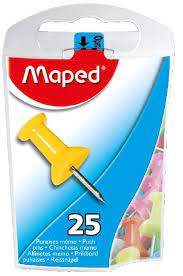 Maped Thumb Tacks Colour 10 mm x100