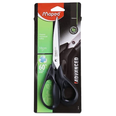 Maped Scissors Advanced Asymmetrical 18 cm - Green