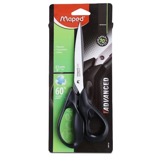 Maped Scissors Advanced Asymmetrical 21 cm - Green