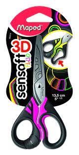 Maped Scissors Sensoft Fluo 13.5 cm