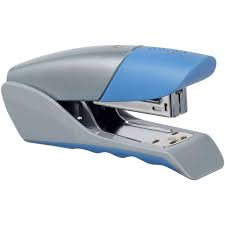 Rexel Gazelle Half Strip Stapler - Silver/Blue