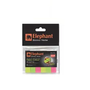 Elephant Sticky Note Page Mark - Neon