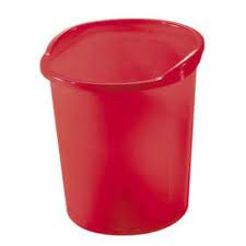 Herlitz Waste Paper Basket 13 L - Raspberry Translucent