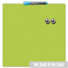 Quartet Magnetic Square Tile Board 360 x 360 mm - Green