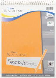 Mead Academie Sketch Book 9 x 12 Inches - 30 Sheets